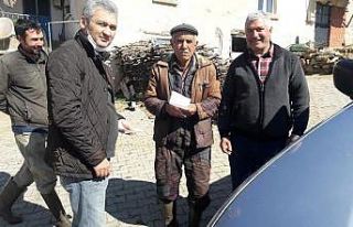 İhtiyaç sahiplerinin paraları evlerinde ödendi