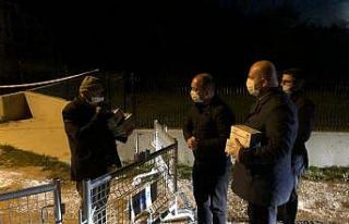 İl Başkanı Karabıyık karantina altındaki mahalle...