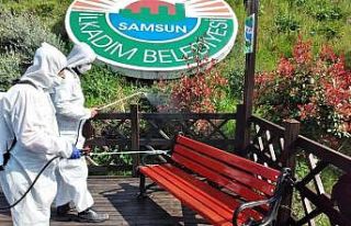 İlkadım’da köşe bucak temizlik devam ediyor