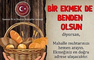 İlkadım’da muhtarlardan “Bir ekmek de benden...