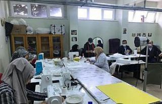 İncesu Halk Eğitim Müdürlüğünde Maske Üretimi...