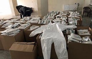 İzinsiz tulum imalatı yapılan iş yerine operasyon