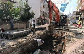 İzmit Bağdat Caddesi’nde altyapı çalışmaları...