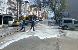 İzmit’te korona virüsle mücadele çalışmaları...