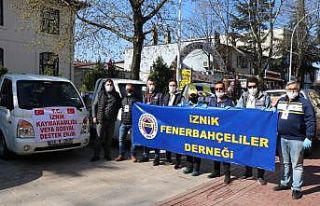 İznik Fenerbahçeliler Derneği yardım kampanyası...