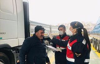 Jandarmadan sokağa çıkamayan 4 bin kişiye destek