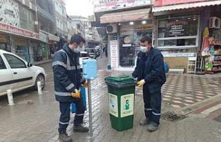 Karacabey Belediyesi’nden kullanılmış maske ve...