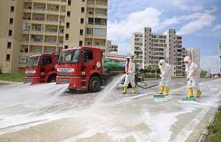 Karaköprü’de her gün bir mahalle dezenfekte ediliyor