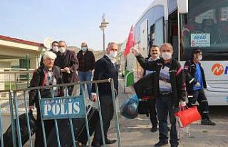 Karantina süresi dolan 309 kişi memleketlerine gönderildi