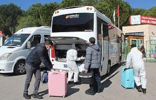 Karantina süresini tamamlayan 151 kişi memleketlerine...