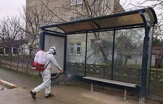 Kartepe’de korona virüsle mücadele çalışmaları...