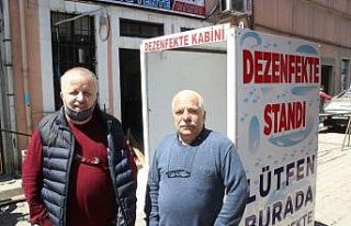 Kastamonu’da buzdolabı tamircisi, sensörlü dezenfekte...
