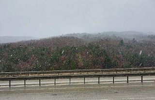 Kastamonu’da Nisan ayında kar sürprizi