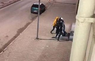 Kavga ihbarına giden polislere pastalı sürpriz