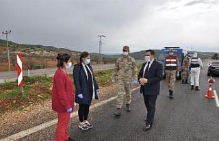 Kaymakam İmamoğlu’ndan kontrol noktalarına ziyaret