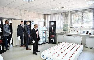 Kayseri Büyükşehir Belediyesi, maskeden sonra dezenfektan...