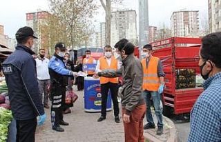 Kayseri Emniyeti ve Talas Belediyesi Pazar Yerinde...