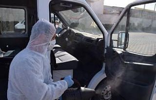 Kayseri OSB, Korona virüse karşı servis araçlarını...