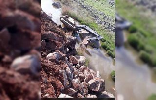 Kepçe operatörünün inanılmaz kurtuluşu