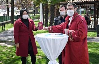 Kestel’de nikahlar açık havada kıyılıyor