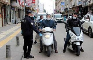 Kilis’te motosiklet sürücülerine sosyal mesafe...