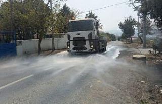 Kırsal mahalleler dezenfekte ediliyor