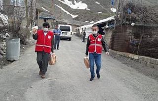 Kızılaydan ihtiyaç sahibi ailelere ekmek desteği