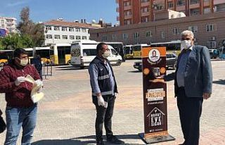 Kızıltepe’de pazar yerlerine el dezenfektanı...