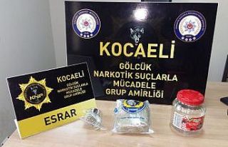 Kocaeli’de 448 gram esrar ile yakalanan 2 kişi...