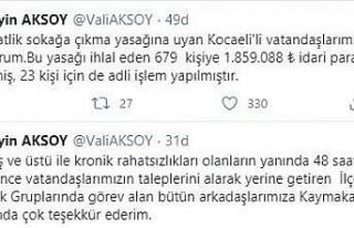 Kocaeli’de sokağa çıkma yasağına uymayanlara...