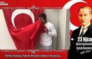 Konyaspor’dan sağlık çalışanlarının çocuklarıyla...