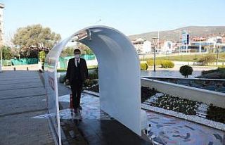 Körfez’e mobil dezenfeksiyon tünelleri