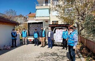 Korkuteli Müftülüğü, 400 gıda kolisi dağıttı