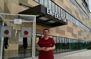 Korona testi için temassız numune alınıyor