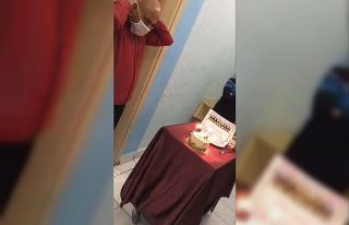 Korona virüs savaşçısı doğum gününde eşine...
