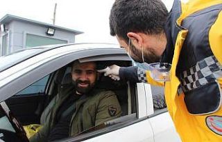 Korona virüs tedbirleri kapsamında yollarda tedbirler...