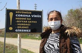 Korona virüs uyarı tabelası dikkate alınmayınca...