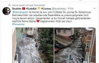 Korona virüsle mücadele eden ekiplere teşekkürlerini...