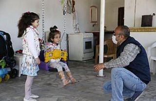 Küçük Mercan’nın salıncak hayali gerçeğe...