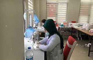 Kulp Kaymakamlığı koordinesinde maske üretimine...