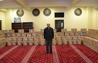 Kur’an Kursu’ndan vefa grubuna erzak paketi desteği