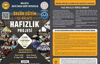 Malatya’da Hafızlık okulları kayıt dönemi başladı