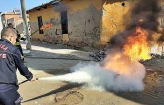 Manisa itfaiyesi her şartta hizmette