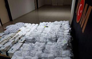 Maske fırsatçılarına polis baskını