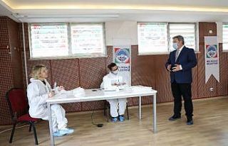 MELMEK’TE maske üretimi başladı