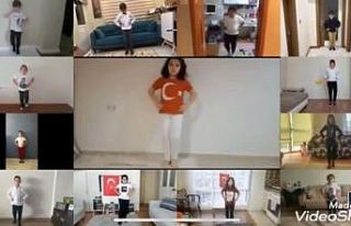 MER Koleji online folklor ekibi kurdu