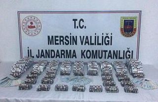 Mersin’de 5 bin adet uyuşturucu nitelikli hap ele...