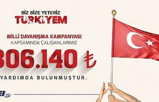 Millî Dayanışma Kampanyası’na bir destek de...