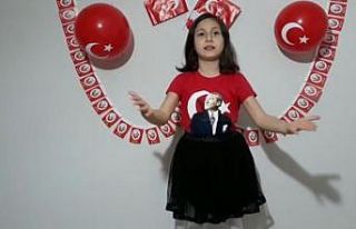 Minik Azra’dan anlamlı şiir