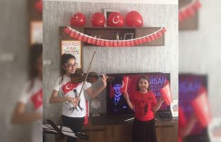 Minik GKV’liler evlerini balkonlarını bayram yerine...